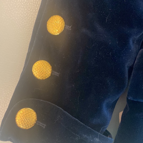 🇫🇷YSL BLUE VELVET VINTAGE COAT - Picture 6 of 12